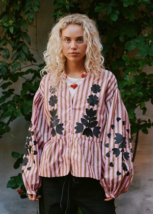 Rikke bluse Pink Stripes Sissel Edelbo 